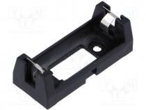 Holder, Size  CR123A, R123, Batt.no 1, Colour  black