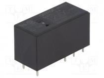 Relay  electromagnetic, DPDT, Ucoil 12VDC, 8A/250VAC, 8A/24VDC