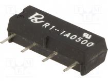 Relay  reed, SPST-NO, Ucoil  5VDC, 1A, max.250VDC, 10VA, Rcoil  500