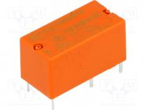 Relay  electromagnetic, SPDT, Ucoil  12VDC, 5A/250VAC, 5A/30VDC, 5A