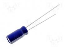 Capacitor  electrolytic, THT, 10uF, 16V, Ø4x7mm, Pitch 1.5mm, 20%