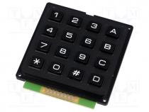 Keypad  plastic, Number of keys  16, none, plastic, 200m, 1N, 20mA
