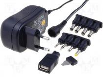 Pwr sup.unit  switched-mode, 0.3A, Plug  EU, 100....240VAC, Case  plug