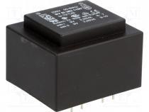 Transformer  encapsulated, 4.5VA, 230VAC, 9V, 9V, 250mA, 250mA, 150g