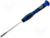 Screwdriver, precision, M3, Blade length 72mm, Overall len 175mm