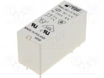 Relay  electromagnetic, DPST-NO, Ucoil 24VDC, 8A/250VAC, 8A/24VDC