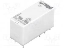 Relay  electromagnetic, DPDT, Ucoil 24VDC, 8A/250VAC, 8A/24VDC, 8A