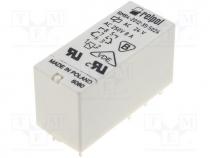 Relay  electromagnetic, DPDT, 8A/250VAC, 8A/24VDC, 8A, max440VAC