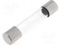 Fuse  fuse, quick blow, glass, 10A, 250VAC, 6,3x32mm