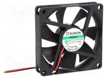 Fan  DC, axial, 12VDC, 70x70x15mm, 38.87m3/h, 26.5dBA, Vapo, 26AWG