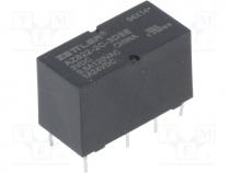 Relay  electromagnetic, DPDT, Ucoil 3VDC, 0.5A/120VAC, 1A/24VDC