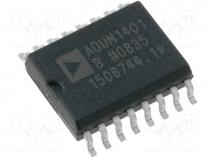 Digital isolator, general purpose, 2.7....5.5VDC, SMD, SO16, 1Mbps