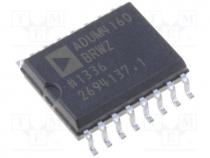 Digital isolator, 3.1....5.5VDC, Interface  USB, SMD, SO16, 12Mbps