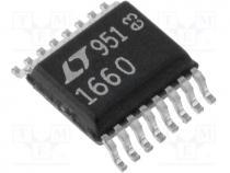 D/A converter, 10bit, Channels 8, 2.7....5.5VDC, SSOP16