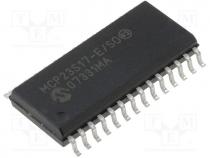 IC  expander, 16bit I/O port, SPI, SO28, 1.8....5.5VDC