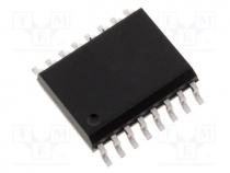 A/D converter, Channels 8, 12bit, 100ksps, 2.7....5.5VDC, SO16
