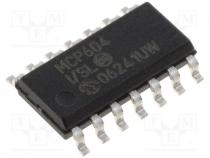 Operational amplifier, 2.8MHz, 2.7....5.5VDC, Channels 4, SO14