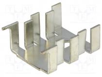 Heatsink  moulded, SOT32,TO220, L 33mm, W 25.4mm, H 13mm, 15K/W