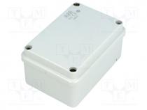 Enclosure  junction box, X 70mm, Y 105mm, Z 50mm, grey, IP55