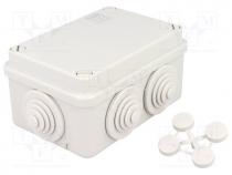 Enclosure  junction box, X 70mm, Y 105mm, Z 50mm, grey, IP55