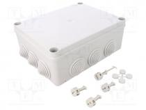 Enclosure  junction box, X 170mm, Y 220mm, Z 80mm, grey, IP55