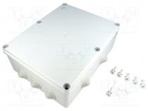 Enclosure  junction box, X 240mm, Y 310mm, Z 11mm, grey, IP55