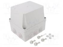 Enclosure  junction box, X 135mm, Y 160mm, Z 150mm, grey, IP55