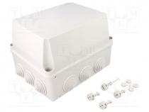 Enclosure  junction box, X 170mm, Y 220mm, Z 150mm, grey, IP55