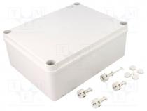 Enclosure  junction box, X 170mm, Y 220mm, Z 80mm, grey, IP55