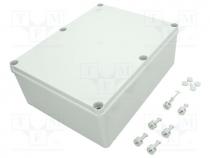 Enclosure  junction box, X 240mm, Y 310mm, Z 110mm, grey, IP55