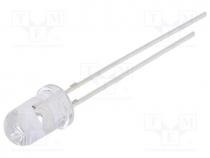 LED, 5mm, orange, 1120-1560mcd, 30, Front  convex, Pitch 2.54mm