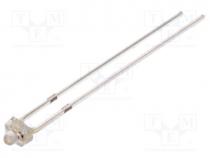 LED, 1.8mm, red, 1560mcd, 30, Front  convex, Pitch 2.54mm, -30....85C