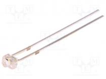 LED, 1.8mm, white cold, 2180mcd, 30, Front  convex, Pitch 2.54mm