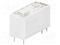Relay  electromagnetic, SPST-NO, Ucoil 12VDC, 16A/250VAC, 480mW