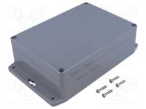 Enclosure  multipurpose, X 121mm, Y 171mm, Z 55mm, ABS, grey, IP65