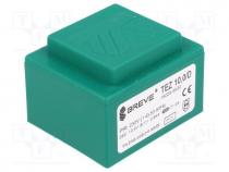 Transformer  encapsulated, 10VA, 230VAC, 10.5V, Mounting  PCB, IP00