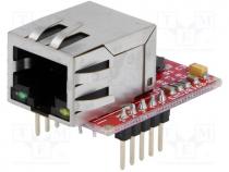 Development kit  Microchip, ENC28J60, Interface  Ethernet, SPI