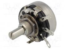 Potentiometer  shaft, single turn, 1.5k, 2W, 20%, soldered, 6mm