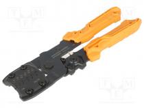 Tool  for crimping, non-insulated terminals, terminals, 28÷14AWG