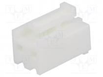 Plug, wire-board, female, PIN 2, w/o terminals, 3.96mm, for cable