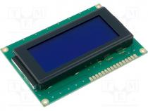 Display  LCD, alphanumeric, STN Negative, 16x4, blue, LED, PIN 16