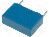 Capacitor  polypropylene, X2, 220nF, 15mm, 20%, 7x12.5x18mm