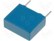 Capacitor  polypropylene, X2, 47nF, 10mm, 20%, 5x11x13mm