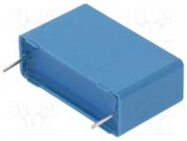 Capacitor  polypropylene, X2, 1uF, 27.5mm, 10%, 11x19x31.5mm