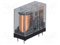 Relay  electromagnetic, DPST-NO, Ucoil 24VDC, 5A/250VAC, 5A/30VDC