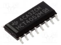 IC  digital, demultiplexer/multiplexer, Channels 2, SMD, SO16