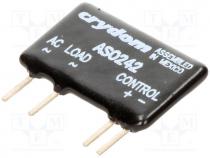 Relay  solid state, Ucntrl 4....10VDC, 2A, 12....280VAC, THT, -30....80C