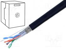Cable, industrial Ethernet, SF/UTP, 5e, stranded, Cu, 4x2x24AWG