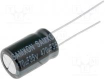 Capacitor  electrolytic, THT, 470uF, 35V, Ø10x16mm, Pitch 5mm, 20%