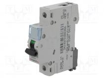 Overcurrent breaker, 230VAC, Inom 25A, Poles no 1, Mounting  DIN